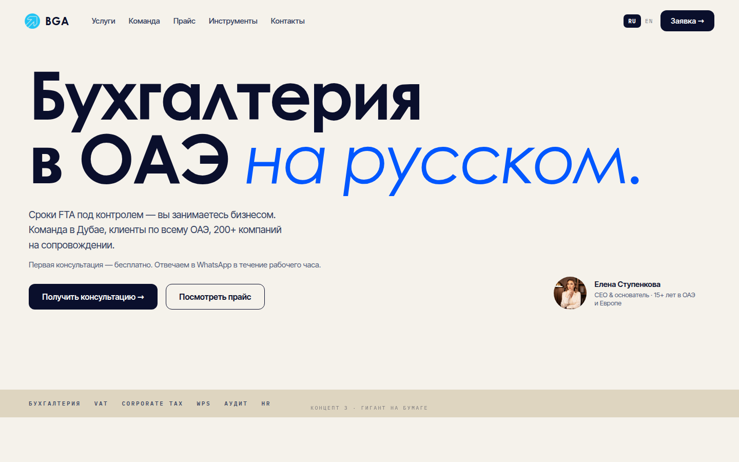 Концепт 3 — гигант на бумаге